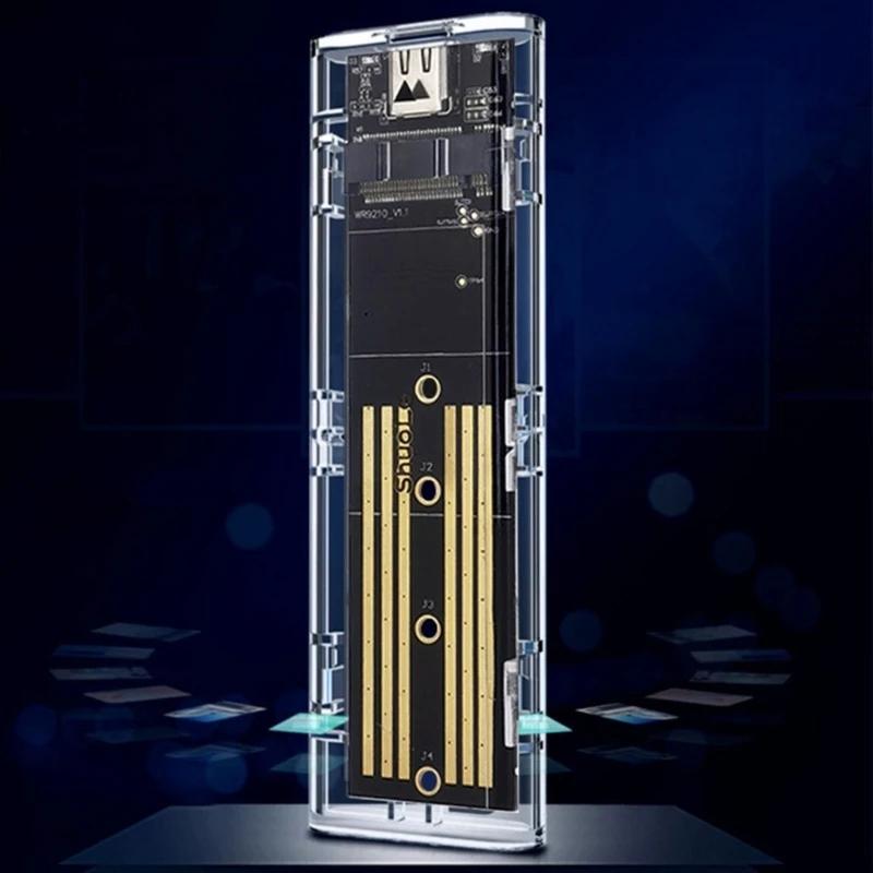 M.2 NVME/NGFF-Portocol SSD ĳ-USB 3.2 Gen2x2 TypeC ϵ ̺ ڽ Ŭ -2230 2242 60 2280 HDD